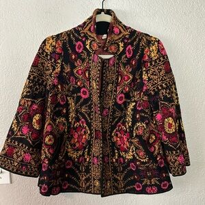 Short sweater blazer